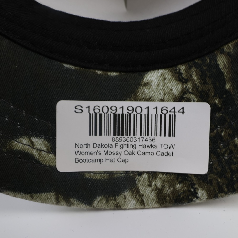 North Dakota Fighting Hawks Mossy Oak Camo Cap Adjustable NWT Womens - Picture 8 of 8